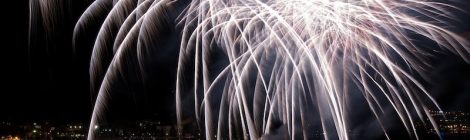 Fuochi d’artificio sul lago